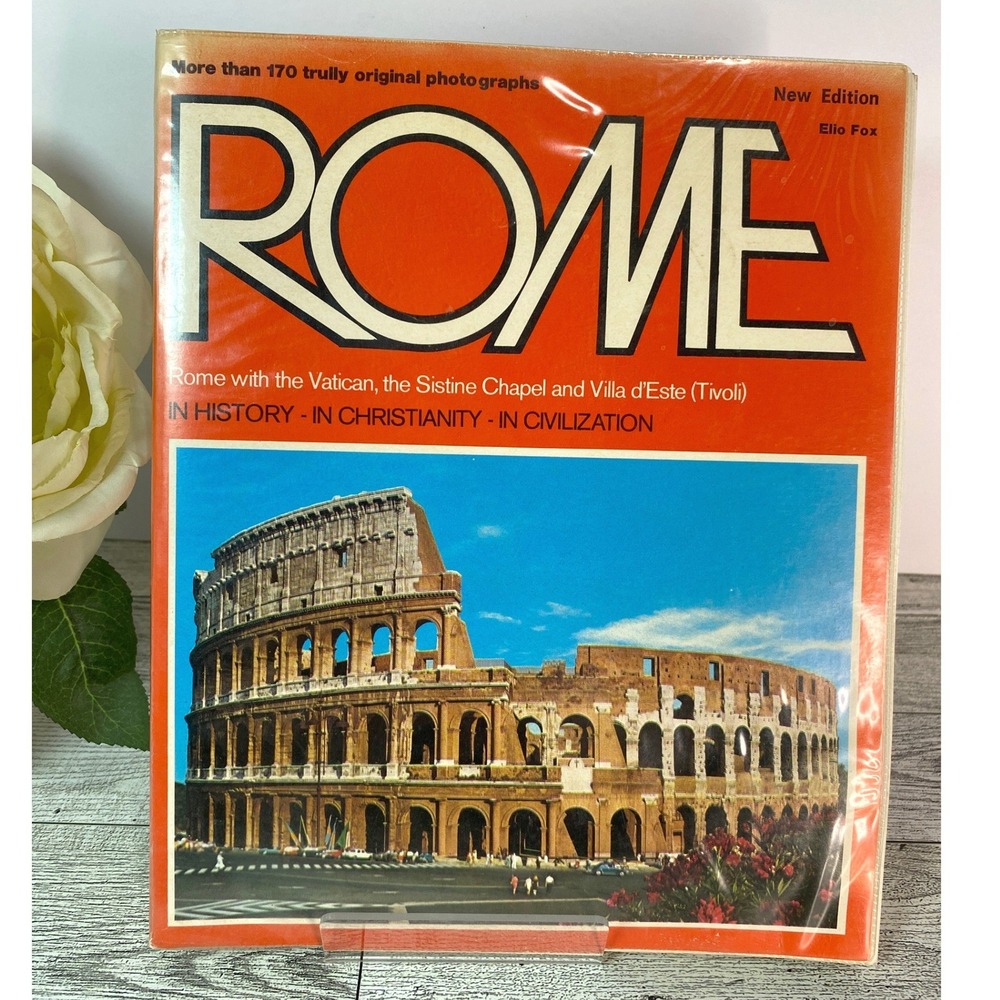 Rome Elio Fox 1977‎ Softcover Bellomi Editore Travel Photography Book